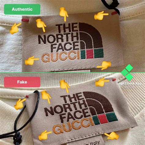 the north face gucci t-shirt real vs fake|north face Gucci hat price.